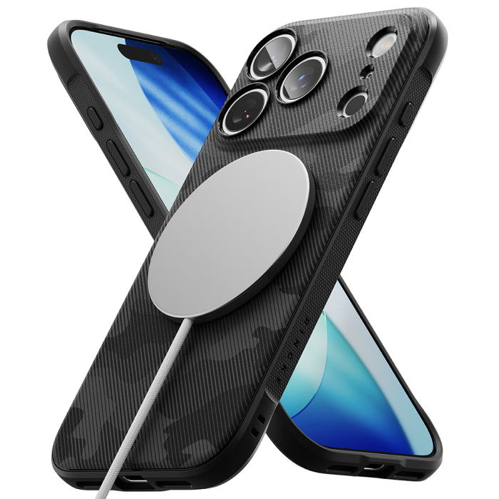 Husa silicon Ringke - Onyx MagSafe - iPhone 17 Pro Max - Camo Black [1]