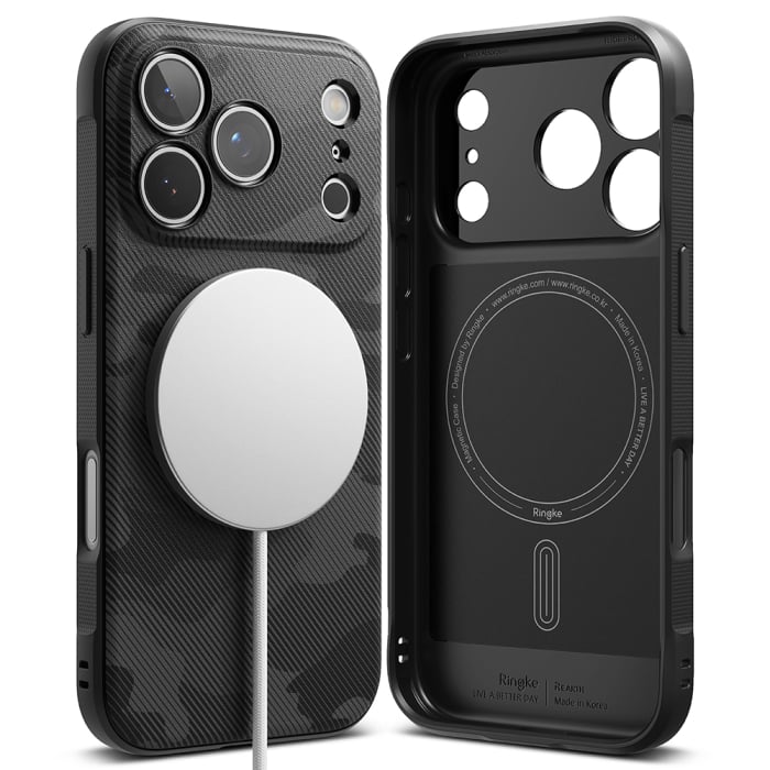 Husa silicon Ringke - Onyx MagSafe - iPhone 17 Pro Max - Camo Black [3]