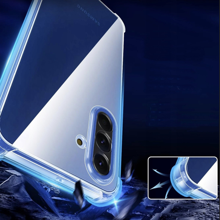 Husa silicon Samsung Galaxy A17 5G / A17 4G Techsuit - Shockproof Clear Silicone MagSafe Clear [2]