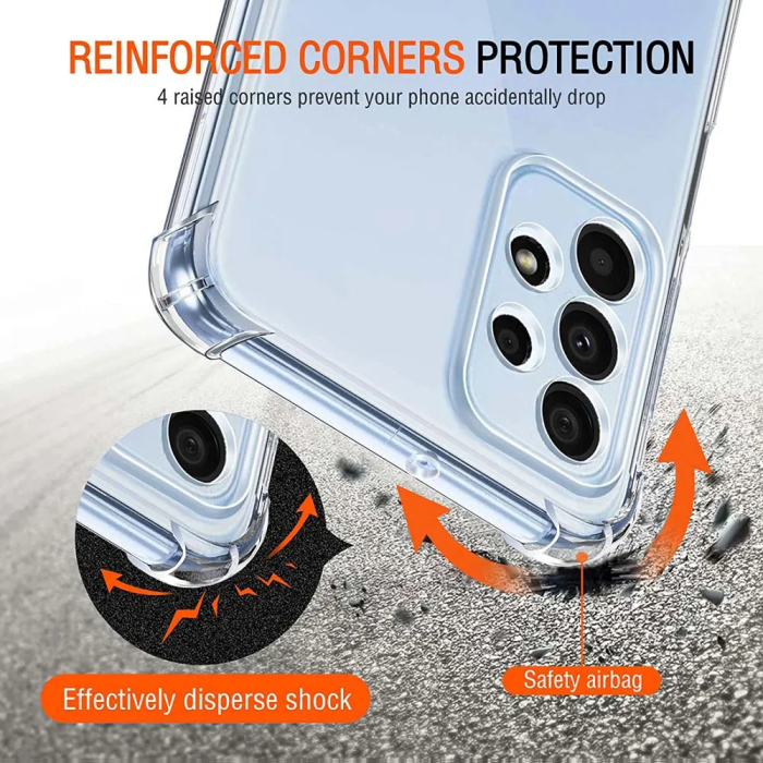 Husa silicon Samsung Galaxy A23 4G / A23 5G Techsuit - Shockproof Clear Silicone Clear [5]