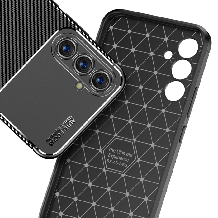 Husa silicon Samsung Galaxy A54 Techsuit - CarbonFiber  Black [4]
