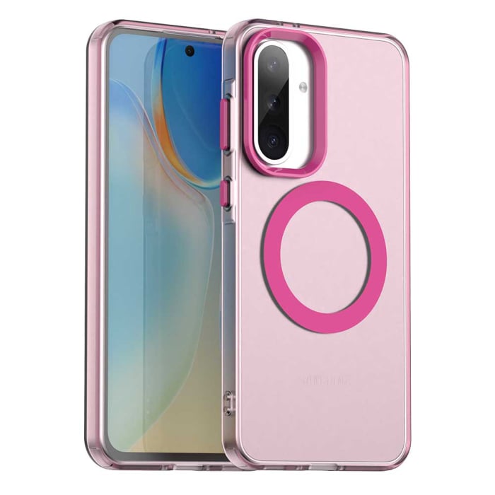 Husa silicon Samsung Galaxy A56 5G Techsuit - CandyCase MagSafe  Pink [1]