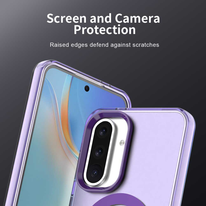 Husa silicon Samsung Galaxy A56 5G Techsuit - CandyCase MagSafe Purple [5]