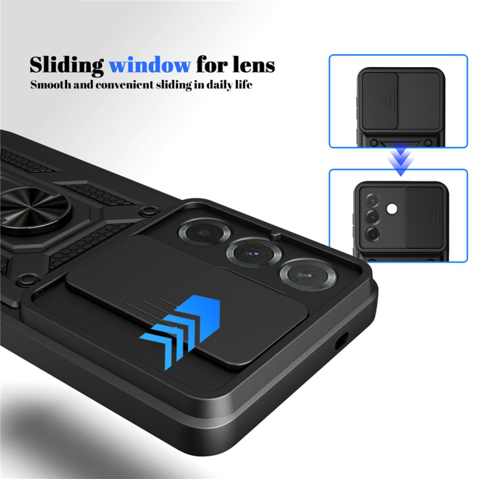 Husa silicon Samsung Galaxy A57 5G Techsuit - CamShield Series Black [3]