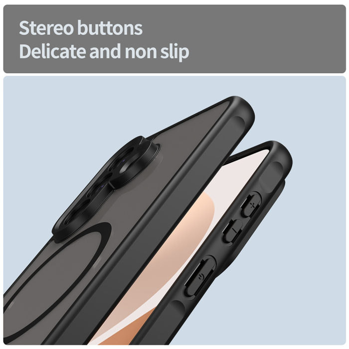 Husa silicon Samsung Galaxy A57 5G Techsuit - HaloFrost II MagSafe Black [3]