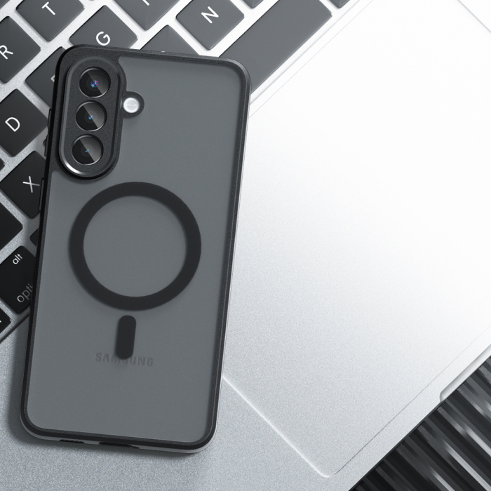 Husa silicon Samsung Galaxy A57 5G Techsuit - PureFrost MagSafe Frosted Black [5]