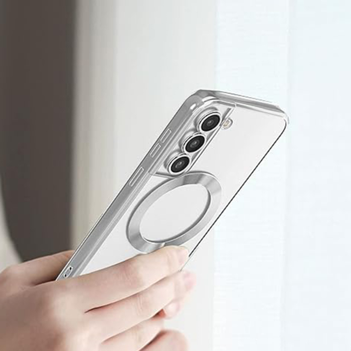 Husa silicon Samsung Galaxy S21 FE 5G Techsuit - Luxury Crystal MagSafe Black [3]