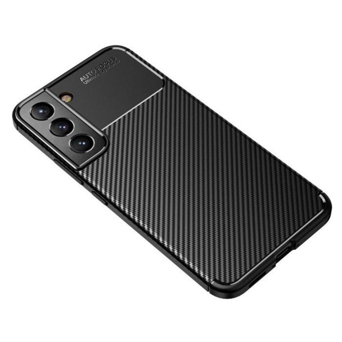 Husa silicon Samsung Galaxy S22 5G Techsuit - CarbonFiber Black [3]