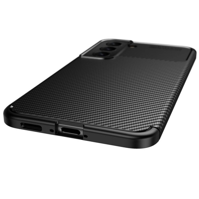 Husa silicon Samsung Galaxy S22 5G Techsuit - CarbonFiber Black [2]