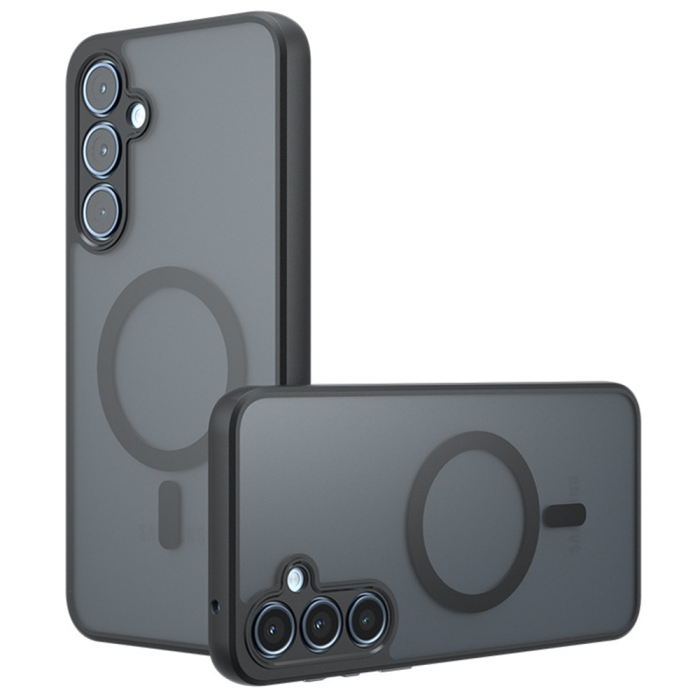 Husa silicon Samsung Galaxy S23 Techsuit - PureFrost MagSafe Frosted Black [1]