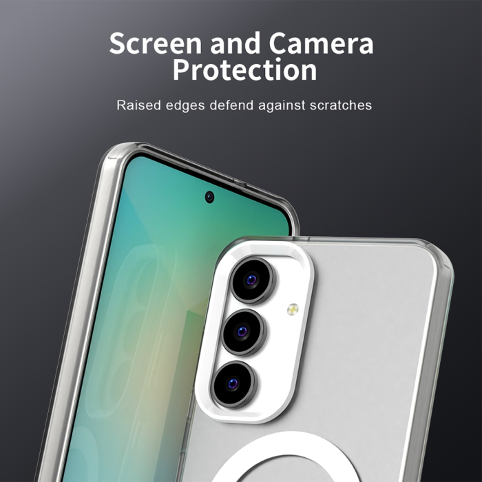 Husa silicon Samsung Galaxy S25 FE Techsuit - CandyCase MagSafe White [5]