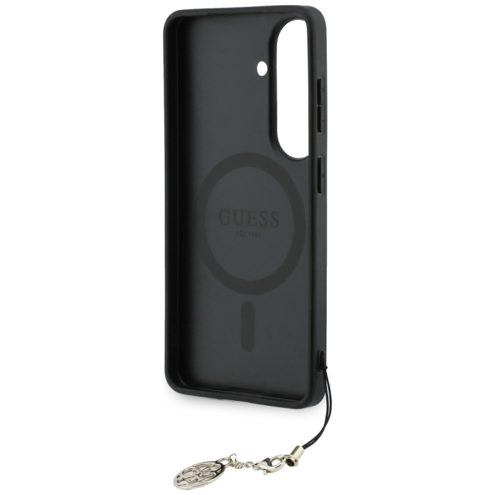 Husa silicon Samsung Galaxy S26 Guess - Hardcase 4G Classic Logo Charm Black [6]