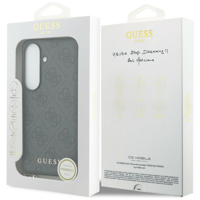 Husa silicon Samsung Galaxy S26 Guess - Hardcase 4G Classic Logo Charm Black [7]