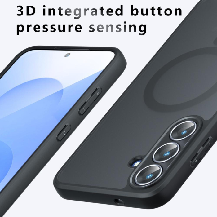 Husa silicon Samsung Galaxy S26 Techsuit - PureFrost MagSafe Frosted Black [5]
