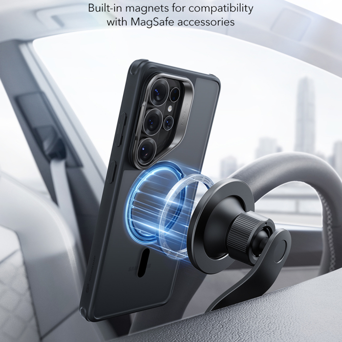 Husa silicon Samsung Galaxy S26 Ultra ESR - Classic Hybrid HaloLock Kickstand Frosted Black [5]