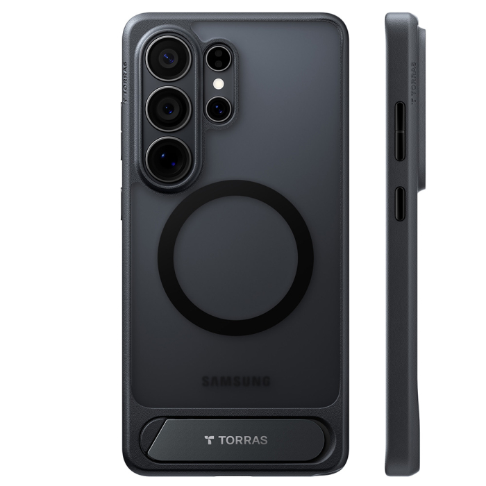 Husa silicon Samsung Galaxy S26 Ultra Torras - Pstand Black [2]