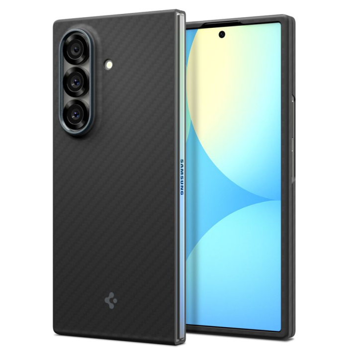 Husa silicon Samsung Galaxy Z Fold7 Spigen - Air Skin Aramid Black [4]
