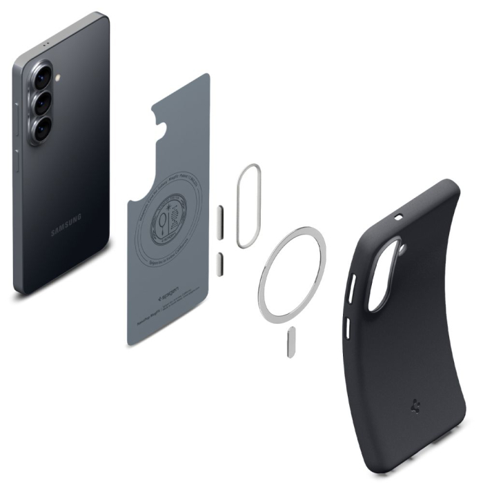 Husa silicon Spigen - Caseology Nano Pop MagSafe - Samsung Galaxy S26 - Black Sesame [5]