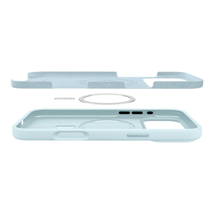 Husa silicon Spigen - Silicone Fit MagSafe (ACS10273) - iPhone 17 Pro Max - Mute Blue [2]