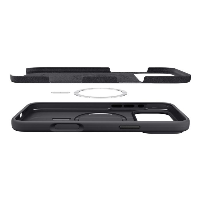 Husa silicon Spigen - Silicone Fit MagSafe (ACS10335) - iPhone 17 Pro - Black [5]