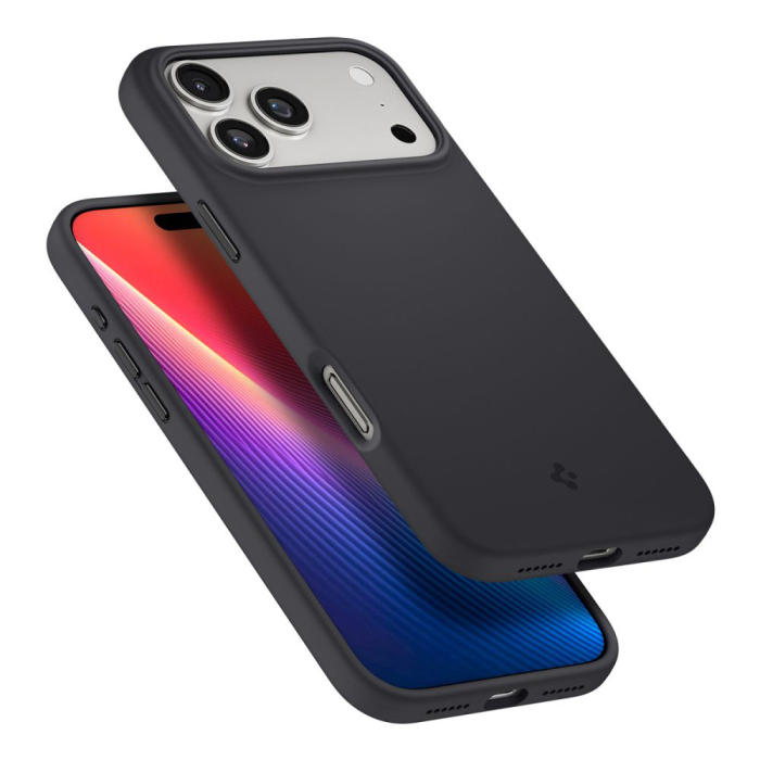 Husa silicon Spigen - Silicone Fit MagSafe (ACS10335) - iPhone 17 Pro - Black [3]