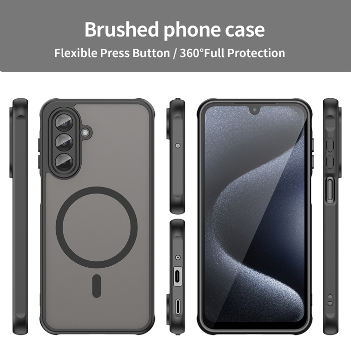 Husa silicon Techsuit - HaloFrost II MagSafe - Samsung Galaxy A17 5G / A17 4G - Black [3]