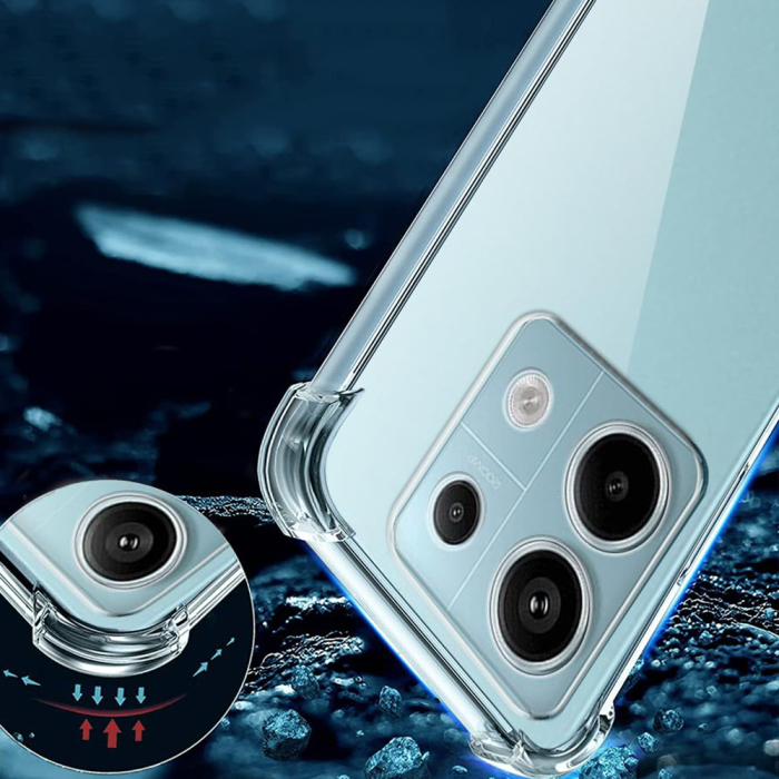 Husa silicon Xiaomi Redmi Note 13 Pro 5G / Poco X6 Techsuit - Shockproof Clear Silicone Clear [4]