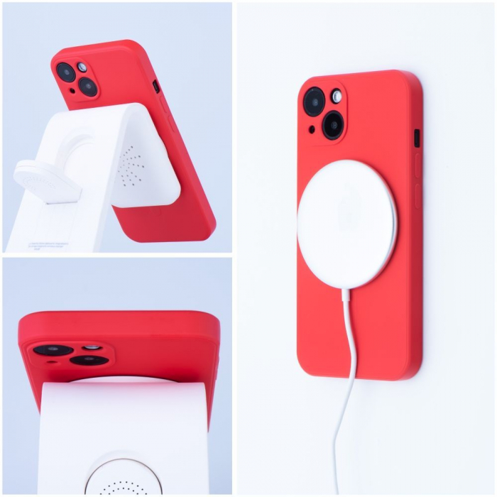 Husa Silicon Magcover Iphone 12 Pro rosu [4]