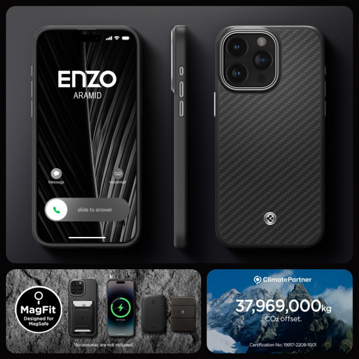 Husa Spigen Enzo Aramid Iphone 15 Pro Max magsafe [12]