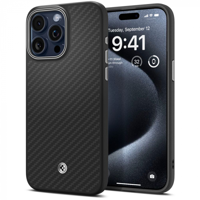 Husa Spigen Enzo Aramid Iphone 15 Pro Max magsafe [9]