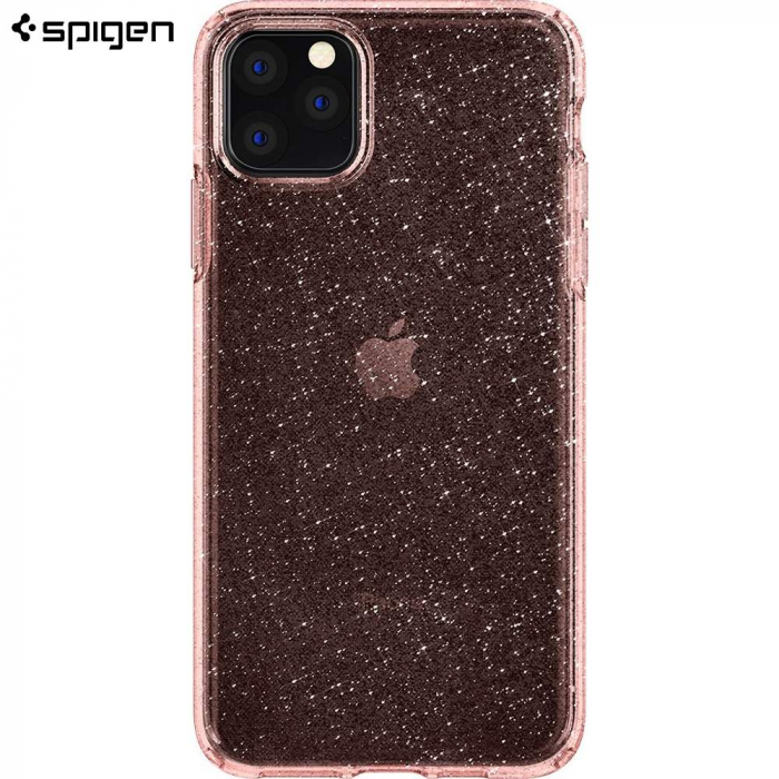 Husa Spigen Liquid Crystal IPhone 11 Pro Glitter Rose [1]