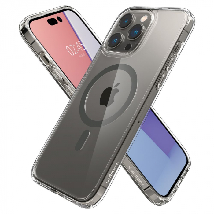 Husa Spigen Ultra Hybrid IPhone 14 Pro Magsafe gri [5]