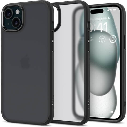Husa Spigen Ultra Hybrid Iphone 15 frost negru [1]