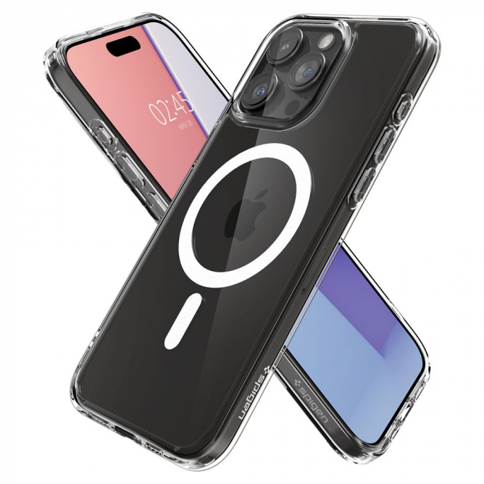 Husa Spigen Ultra Hybrid IPhone 15 Pro Magsafe alb [5]