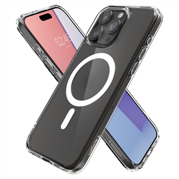 Husa Spigen Ultra Hybrid IPhone 15 Pro Magsafe mata transparenta [6]