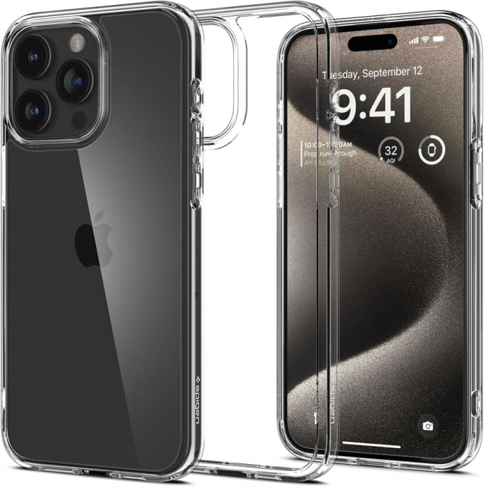 Husa Spigen Ultra Hybrid IPhone 15 Pro Max transparent [5]