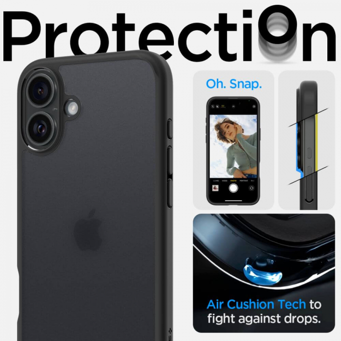 Husa Iphone 16 Spigen Ultra Hybrid frost [9]