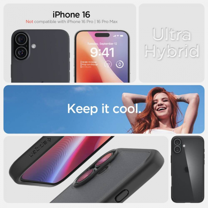 Husa Iphone 16 Spigen Ultra Hybrid frost [6]