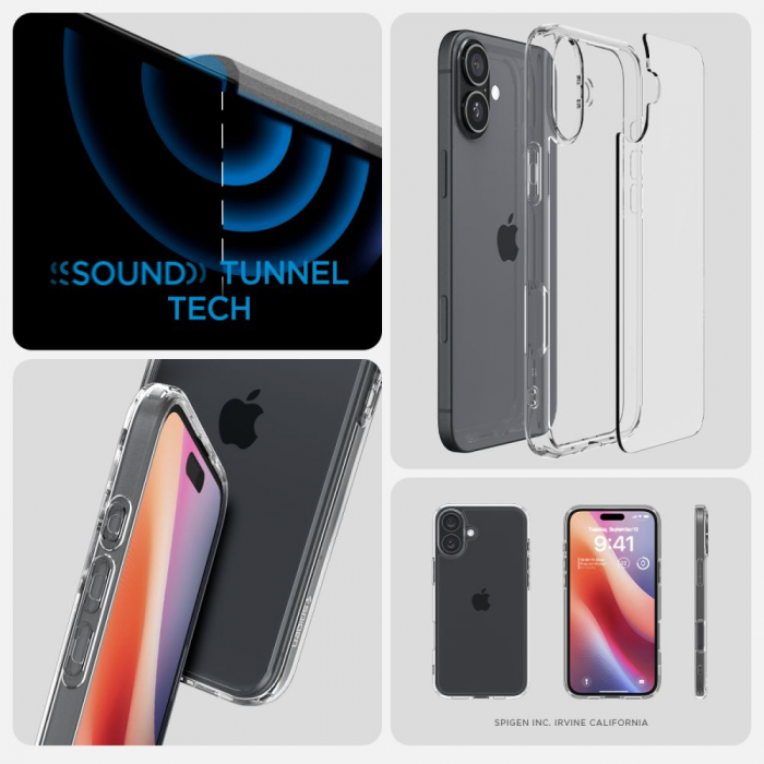 Husa Spigen Ultra Hybrid Iphone 16 Plus transparent [3]
