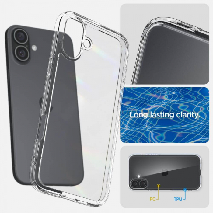 Husa Spigen Ultra Hybrid Iphone 16 Plus transparent [5]