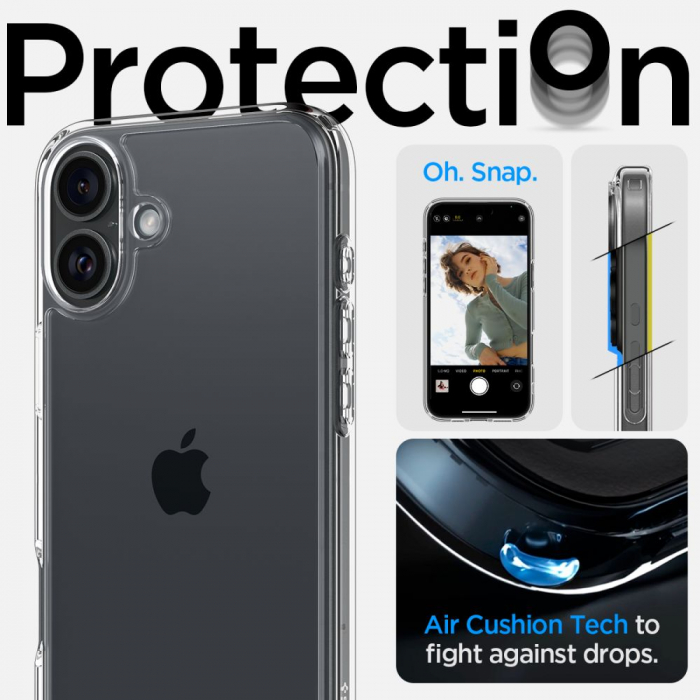 Husa Spigen Ultra Hybrid Iphone 16 Plus transparent [11]