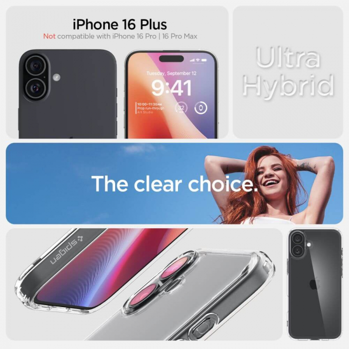 Husa Spigen Ultra Hybrid Iphone 16 Plus transparent [12]