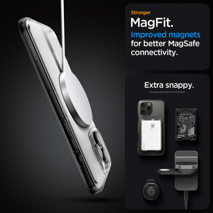 Husa Spigen Ultra Hybrid IPhone 16 Pro Max magsafe alb [2]