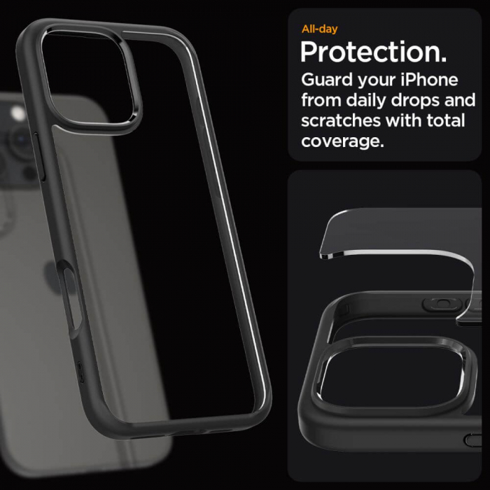 Husa Spigen Ultra Hybrid IPhone 16 Pro negru [5]