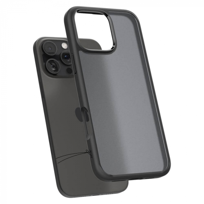 Husa Spigen Ultra Hybrid IPhone 16 Pro gri/negru [3]