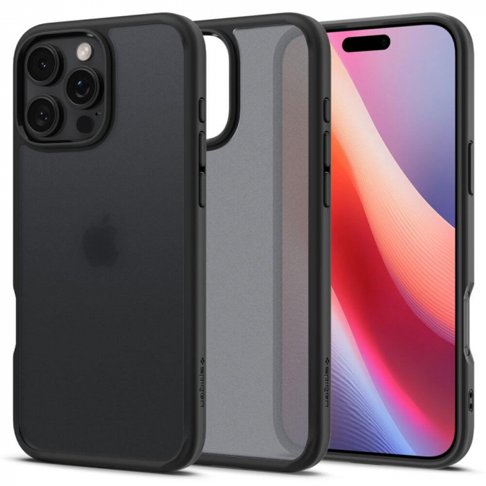 Husa Spigen Ultra Hybrid IPhone 16 Pro gri/negru [18]