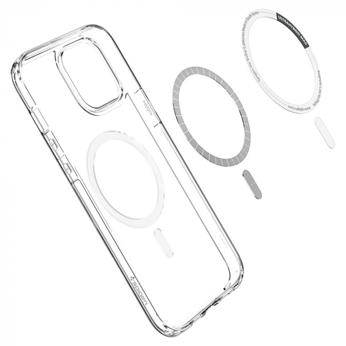 Husa Spigen Ultra Hybrid MagSafe iPhone 12/12 Pro alb [6]