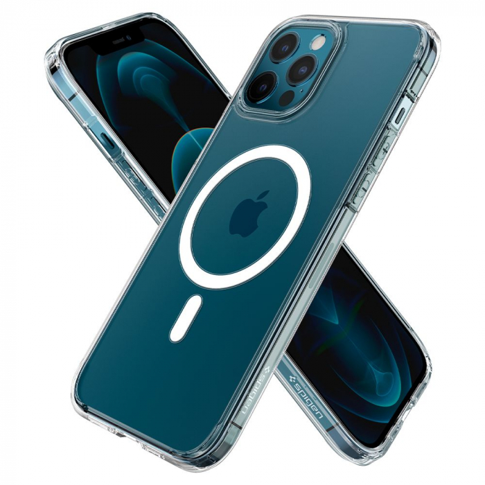 Husa Spigen Ultra Hybrid MagSafe iPhone 12/12 Pro alb [8]