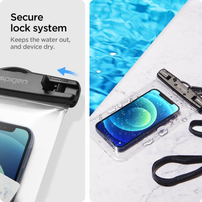 Husa subacvatica waterproof universala Spigen A601 2 buc/set [5]