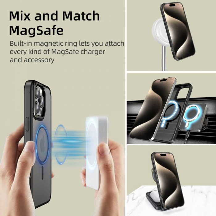 Husa Tech-Protect MagEdge iPhone 16 Pro Max magsafe gunmetal [4]
